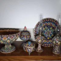 ظروف سفالی میناکاری