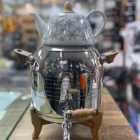 پخش کتری قوری استیل پایه چوبی