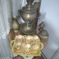 میز چهار فرشته سماور و لوستر