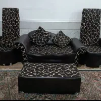 مبل 9 نفره راحتی با جلو مبلی و عسلی زیر قیمت