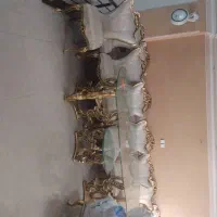 مبل استیل سلطنتی و میز ناهار خوری باهم|مبلمان خانگی و میز عسلی|تهران, آزادشهر|دیوار