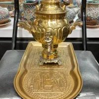 سماور برنجی ذغالی
