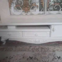 میز تلویزیون سفید  صدفی