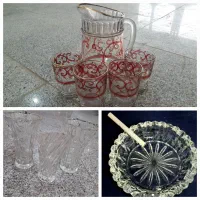 تنگ شاخدار مینیاتوری قندان گل سرخی پارچ فنجان مسی|ظروف سرو و پذیرایی|قم, چهار مردان|دیوار