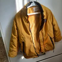 کاپشن بچگانه خردلی دولایه درحد نو