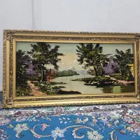 تابلو فرش دستبافت قدیمی|تابلو فرش|تکاب, |دیوار