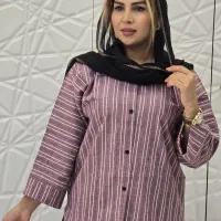 پیراهن باکسی راه راه|لباس|کهک, |دیوار