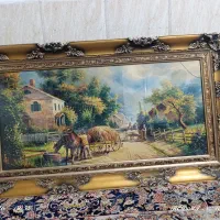 تابلو خیلی  بزرگ و زیبا  قابش کاملا سالمه