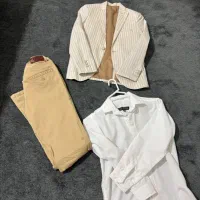 کت و شلوار و پیراهن در حد نو پسرانه  ۹ تا ۱۰ سال