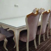میز ناهارخوری 8نفره چوب راش