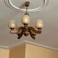 لوستر چوب|لوستر و چراغ آویز|کرج, شاهین‌ویلا|دیوار