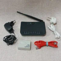 مودم وای فای دار چهار پورت با همه لوازم جانبی