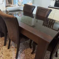 میزناخوری چوبی کاملا سالم ۶نفره با۶تا صندلی|میز و صندلی غذاخوری|تهران, علم و صنعت|دیوار
