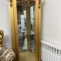 ویترین بوفه طلایی چهارطبقه