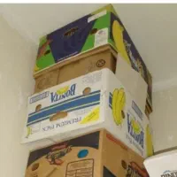 کارتون موز .جعبه میوه مشکی