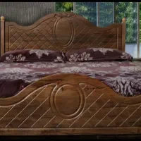 تخت ۲نفره روکشدار با کفه تخت درجه۱