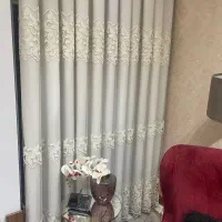 دو جفت پرده ۱۳۰ در ۳ متر|پرده، رانر، رومیزی|لنجان, |دیوار