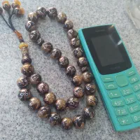 تسبیح دستساز نقره کوب