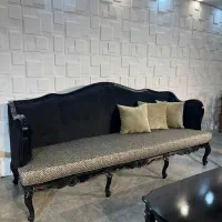 مبل فرانسوی،/کینگ مشکی پلی یورتان دو رو‌منبت|مبلمان خانگی و میز عسلی|تهران, شهرک امید|دیوار