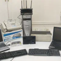 کیس،لب تاپ،مودم ،فکس،صفحه کلید