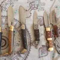 چاقو دسته شاخ کهنه تسبیح زندان بافت انگشتر|کلکسیون اشیاء عتیقه|اصفهان, رزمندگان|دیوار