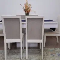 میز ناهارخوری ۶ نفره، قابل تبدیل به ۱۰ نفره|میز و صندلی غذاخوری|بندر کنگان, |دیوار