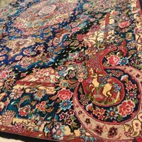 قالیچه تبریز چله وگل وکف ابریشم جهت جهیزیه50رج