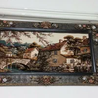 تابلو فرش منظره وتابلو چوب