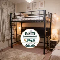 تخت خواب دوطبقه میز تحریر و کامپیوتر دار