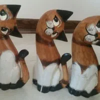 گربه های چوبی زیبا