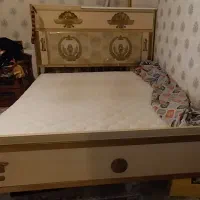 سرویس خواب دونفره با تشک وکف نئوپان چوب وفلز|تخت و سرویس خواب|کرمانشاه, |دیوار