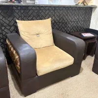 مبل چرم ۷ نفره|مبلمان خانگی و میز عسلی|بندر امام خمینی, |دیوار