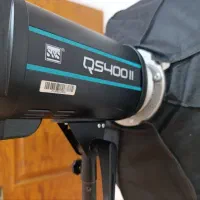 یک جفت فلاش گودکس Qs400II به همراه متعلقات|دوربین عکاسی و فیلم‌برداری|رشت, باهنر|دیوار