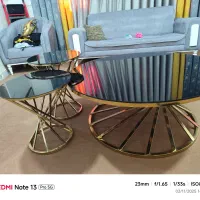 میز جلو مبلی ب همراه دو عدد میز|مبلمان خانگی و میز عسلی|بندر امام خمینی, |دیوار