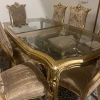سرویس مبل چوب راش استیل ۷نفره شزروم ناهار ۸|مبلمان خانگی و میز عسلی|تهران, جردن|دیوار