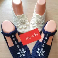 جوراب پاپوش روفرشی مردانه زنانه بچه گانه دستبافت|لباس|رباط‌کریم, رباط‌کریم|دیوار