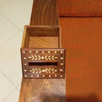 جا سیگاری و جا جواهری چوبی قدیمی|کلکسیون اشیاء عتیقه|تهران, بهار|دیوار