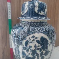 گلدان قدیمی بلژیکی ۴۷ سانتی، تمیز و خاص برای دکور|کلکسیون اشیاء عتیقه|قزوین, |دیوار