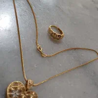 طلا بدونه کارکرده زنجیر و پلاک و انگشتر|جواهرات|بوکان, |دیوار