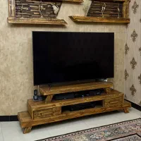 میز تلوزیون تمام چوب روس اصل و تخت تاشو دو نفره