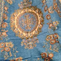 روفرشی مخمل آبی فیروزه ای ۱۲متری جامع زرین یزد