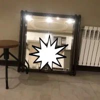 آینه با قاب چوبی دوبل