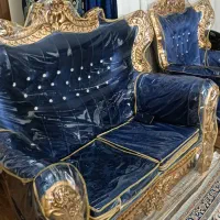 مبل سلطنتی ۹نفره با روکش و ۳ میز عسلی|مبلمان خانگی و میز عسلی|شهریار, شهریار|دیوار