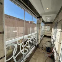 تراس شیشه سکوریت لمینت نرده جان پناه پارتیشن بالکن|خدمات پیشه و مهارت|قم, زنبیل آباد|دیوار