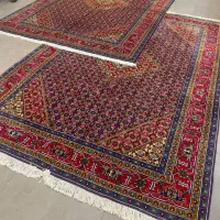 فرش دستباف (بساک) یه جفت ۳ و یه جفت ۶ متری ست هم|فرش|مشکین‌دشت, |دیوار