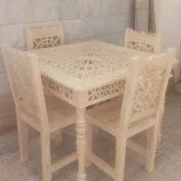 ساخت میز صندلی سنتی گره چینی چوبی