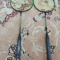 دوعددراکت بدمینتون وفن خنک کننده گوشی