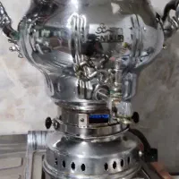 سماور اسنوا  گازی سالم با سینی