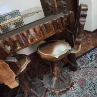 میزبار با چوب گردو اصل|بوفه، ویترین، کنسول|تهران, نظام‌آباد|دیوار