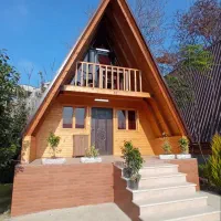 کلبه سوییسی تمام چوب